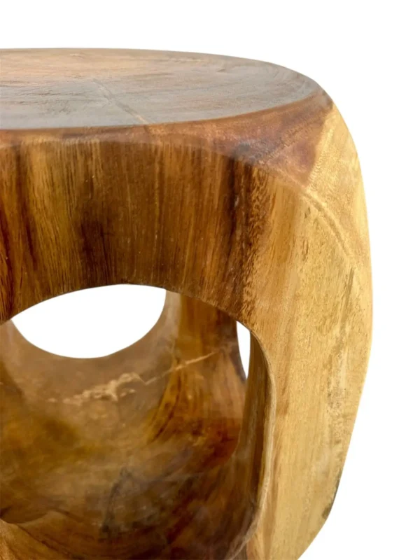 Suar Wood Accent Stool-Handmade Art. No. STKY-AS00425