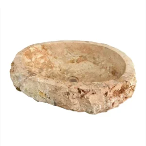 handmade natural marble sink rustic stone vessel bathroom basin