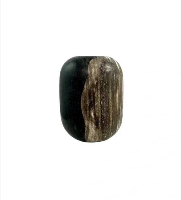 Petrified wood vase- handmade natural decor Art. No FV00470