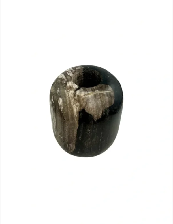 Petrified wood vase- handmade natural decor Art. No FV00470