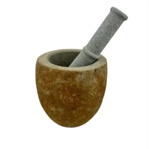 river stone mortar and pestle handmade
