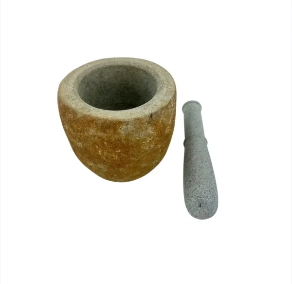 River Stone Mortar and Pestle – Handmade in Indonesia | RSMP00469