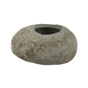 handmade mini river stone pot natural stone planter