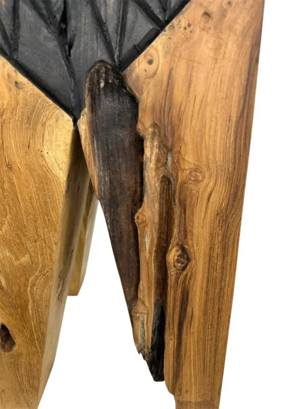 Teak Wood Accent Stool-Handmade Art. No. AS00541