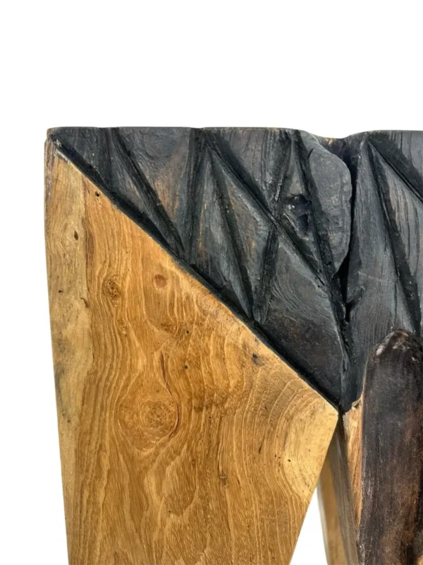 Teak Wood Accent Stool-Handmade Art. No. AS00541