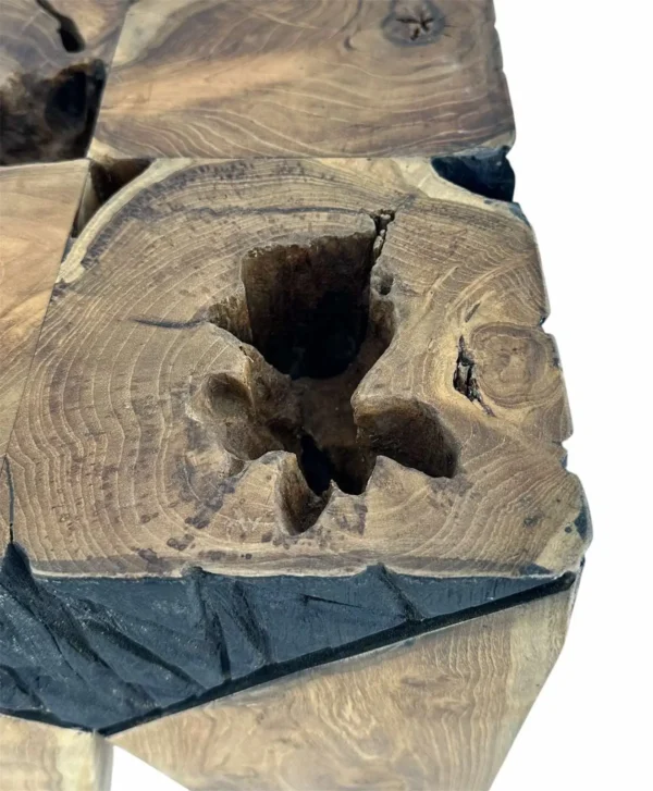 Teak Wood Accent Stool-Handmade Art. No. AS00541