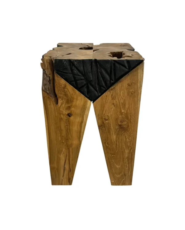 Teak Wood Accent Stool-Handmade Art. No. AS00541
