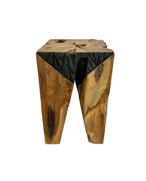 Teak Wood Accent Stool-Handmade Art. No. AS00541