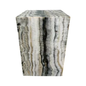 handmade onyx accent stool luxury natural stone side table