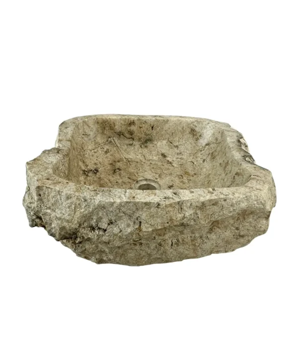handmade natural marble sink rustic stone vessel bathroom basin