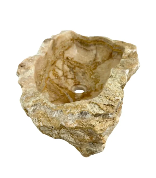 Onyx stone sink- handmade, natural design Art. No. OS00625