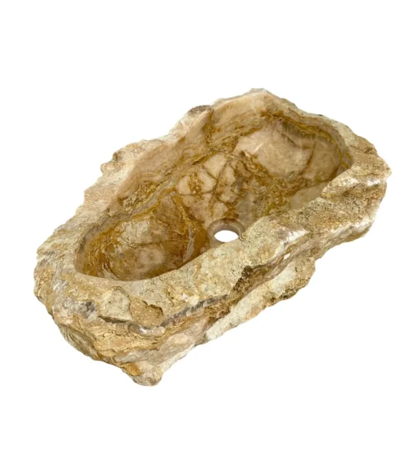 Onyx stone sink- handmade, natural design Art. No. OS00625