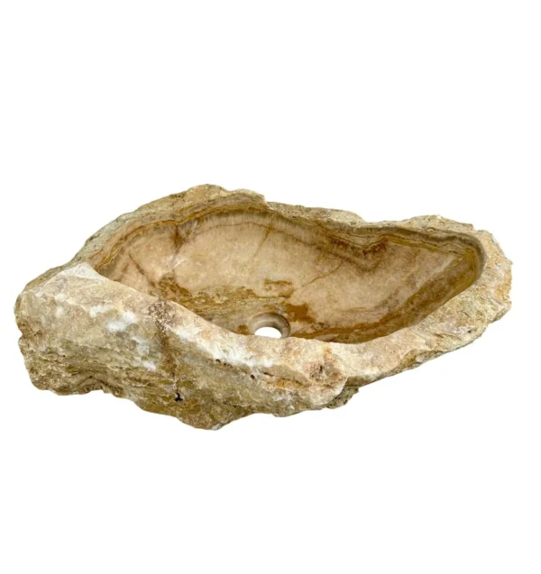 Onyx stone sink- handmade, natural design Art. No. OS00625