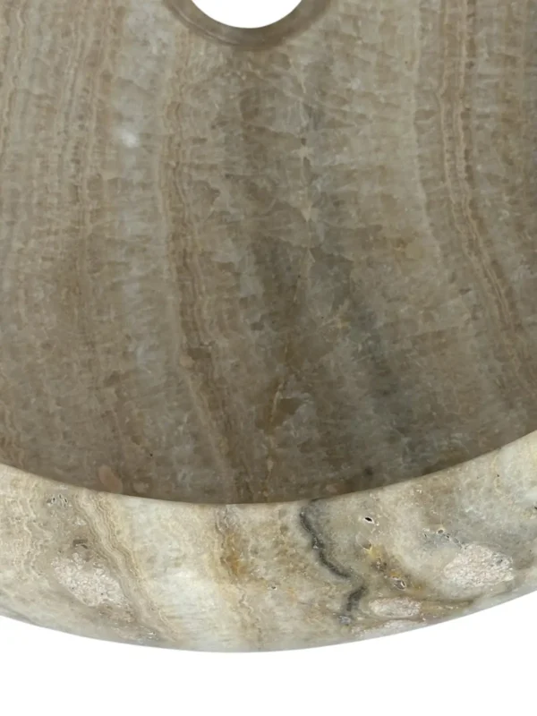 Onyx stone sink- handmade, natural design Art. No. OS00628