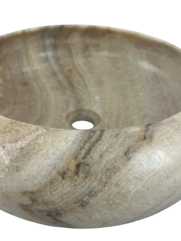 Onyx stone sink- handmade, natural design Art. No. OS00628