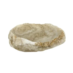handcrafted natural onyx tray with organic irregular form