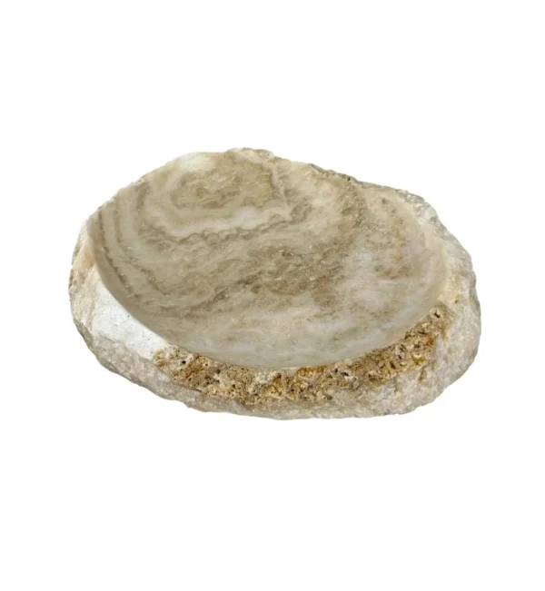 Handcrafted Natural Onyx Tray | Art. No. OT00688