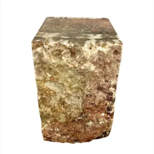 premium solid onyx stool with natural stone texture