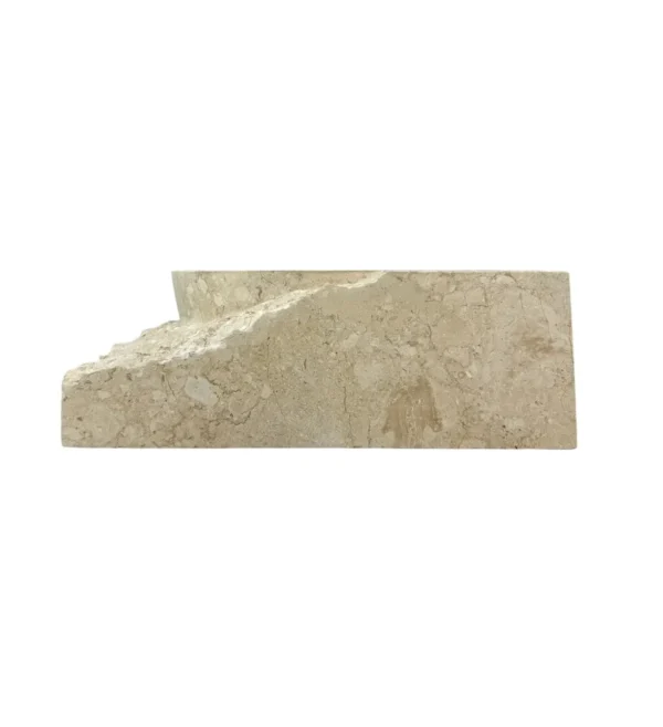 Sculptural Marble Sink with Integrated Stone Base | Art. No. MS00703